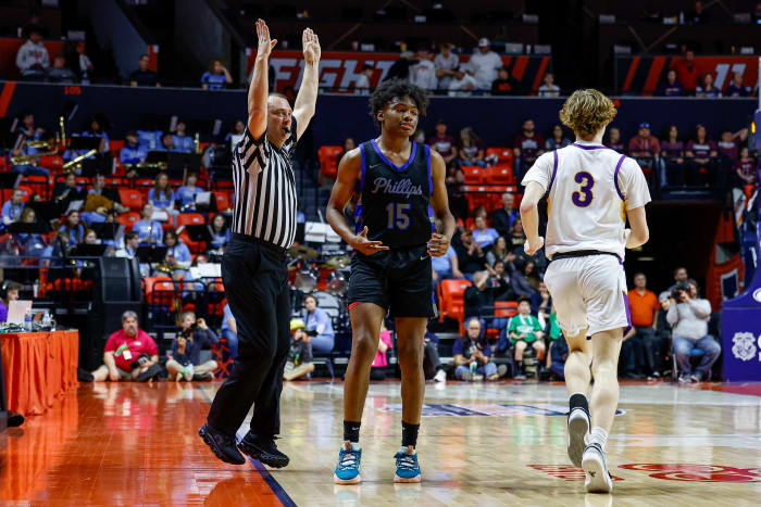 Phillips Academy Williamsville Illinois boys basketball March 7 2024 Nate Latsch 26522